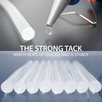 ANSIO Hot Glue Sticks for Hot Glue Gun, SGS Approved, 50 pcs - 7mm x 100mm