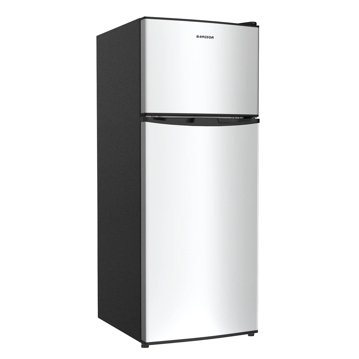 BANGSON 7.7 Cu.Ft Refrigerator with Top Freezer Apartment Size Black