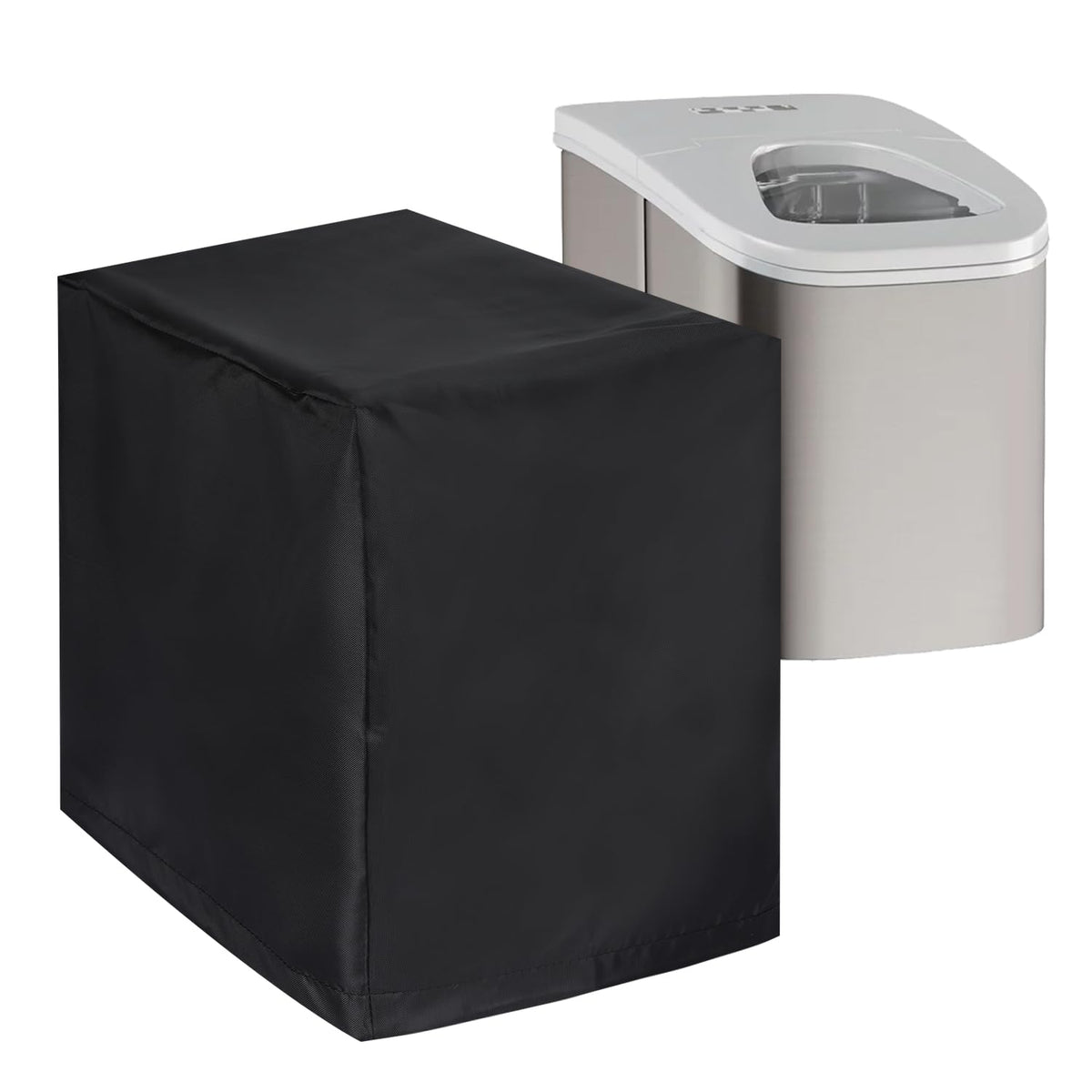 Commercial Ice Maker Cover, Universal Waterproof Shield for Appliances in Home, Garage and Office, Black