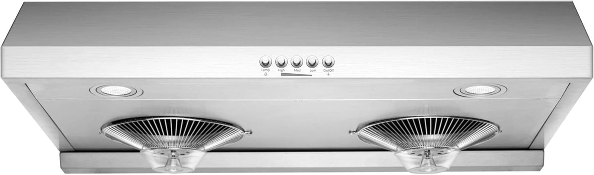 Hauslane 30 Inch Range Hood Under Cabinet 450-860CFM Ducted 3-Way Venting