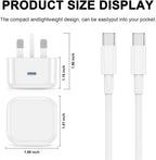 iPad Charger,New Apple iPad USB C Fast Charger Cable and Plug 25W Charge for i Pad Pro 12.9 11 13 inch 4th 5th 6th M4 2024 Generation/Air 10.9" 4-7 Gen M2 M3/Mini 6 A17 Pro/Pad 10th A16 11th 2025-2022