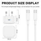 iPad Charger,New Apple iPad USB C Fast Charger Cable and Plug 25W Charge for i Pad Pro 12.9 11 13 inch 4th 5th 6th M4 2024 Generation/Air 10.9" 4-7 Gen M2 M3/Mini 6 A17 Pro/Pad 10th A16 11th 2025-2022