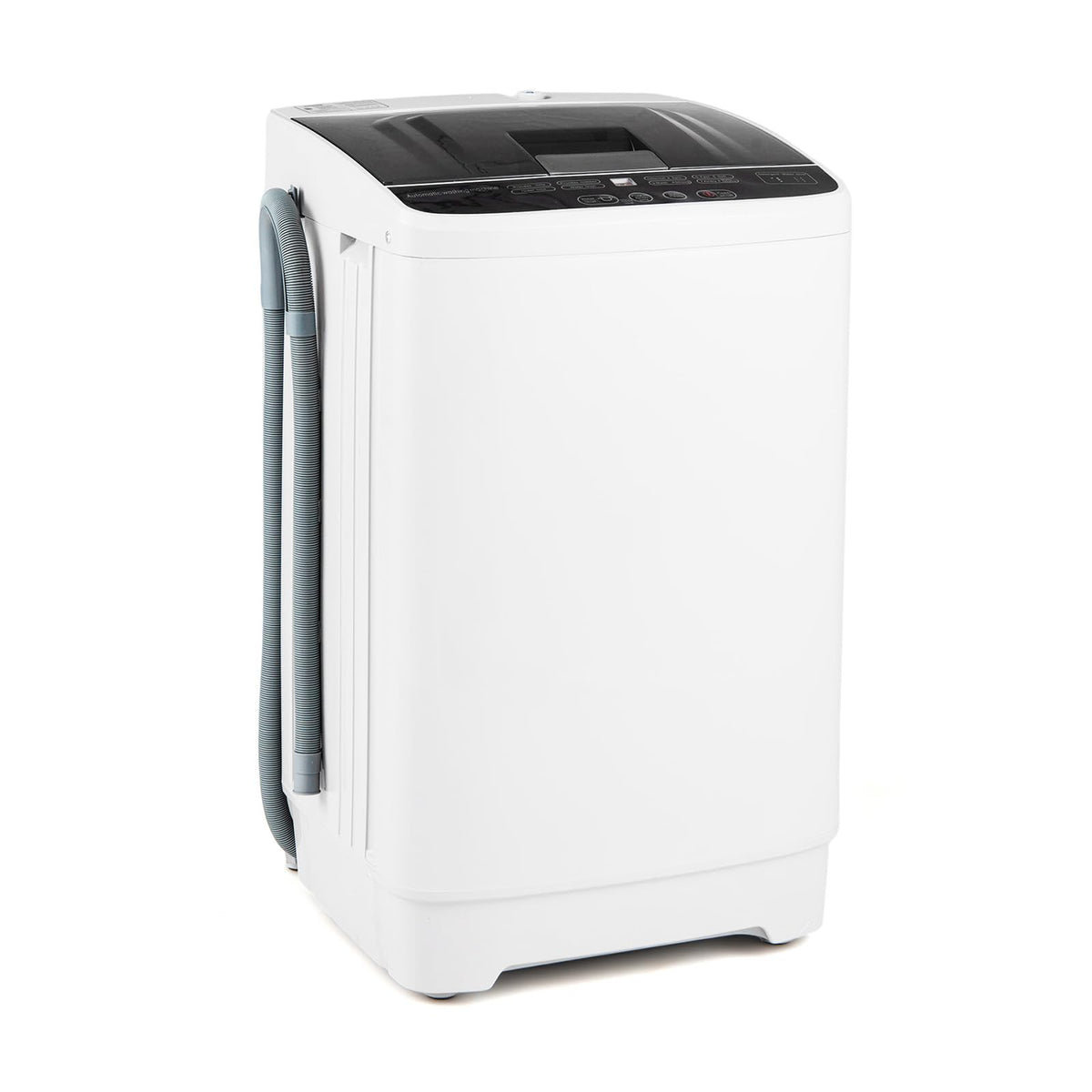 COSTWAY 8.8LBS Portable Washing Machine, Full-Automatic w/Drain Pump, White
