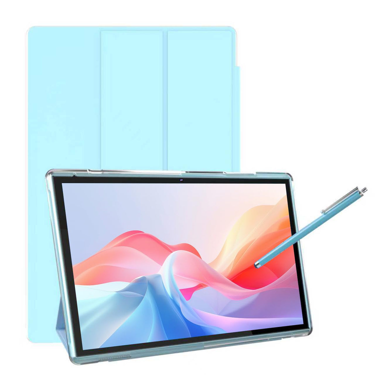 Android Tablet 10 Inch Tablet With Case Stylus Android 15 Tablets 8GB RAM 32GB ROM Support 1TB Expansion 6000mah Battery 10.1" IPS HD Touchscreen 2MP+8MP Dual Camera WIFI-6 Bluetooth5.0 Tablets