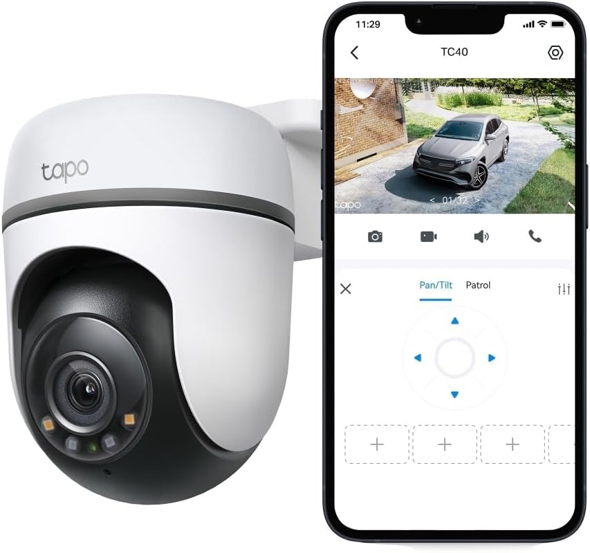 Tapo TC40 Full HD Pan/Tilt Outdoor Security Camera CCTV Camera 360° View