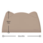 OHMO Silicone Cat Food Mat for Food&Water Bowls, 46x25cm, Honey