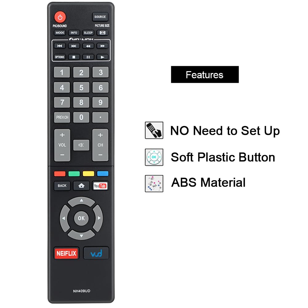 for Samsung-Smart-TV-Remote-Replacement, Universal for All Samsung TVs (BN59-01315A)