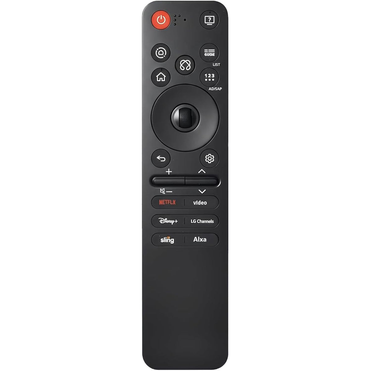Rechargeable TV Remote for Samsung Smart TVs, Replacement for All 2019-2026 Samsung TV Remote Control with Voice Control. USB-C Fast Charging. Solar Charging. 2-Year Warranty.