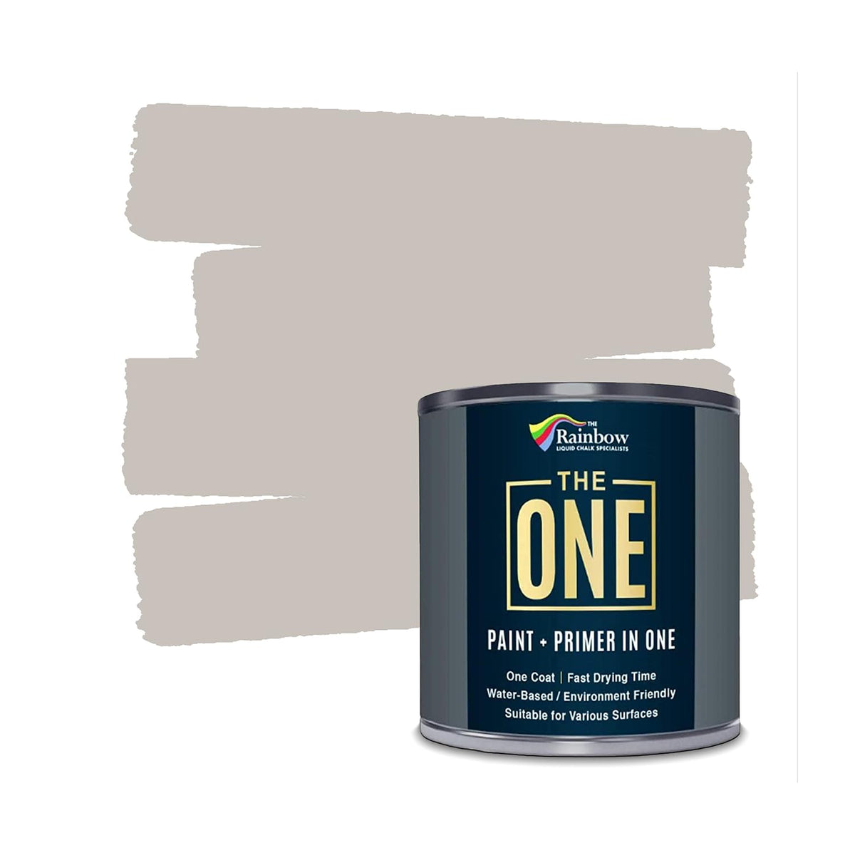 The ONE All-In-One Paint & Primer - Deep Red Satin, 2.5 L | Multi-Surface 1 Coat Formula | Easy Indoor & Outdoor Decorating for Home & Garden Walls, Floors & Furniture | Durable, Water-Based & Low VOC