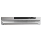 Broan-NuTone F403011 Insert with Light, Exhaust Fan for Under Cabinet Two-Speed Four-Way Convertible Range Hood, 30-Inch, White on White