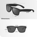 OhO Open Ear Smart Glasses, UV400 Z87.1 Lightweight Audio Bluetooth Glasses