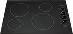 Frigidaire FFEC3025UB 30 Inch Electric Smoothtop Style Cooktop with 4 Elements in Black