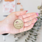 Pocket Hug Gift For Friend | Wooden Special Friendship Token For Her | TKF