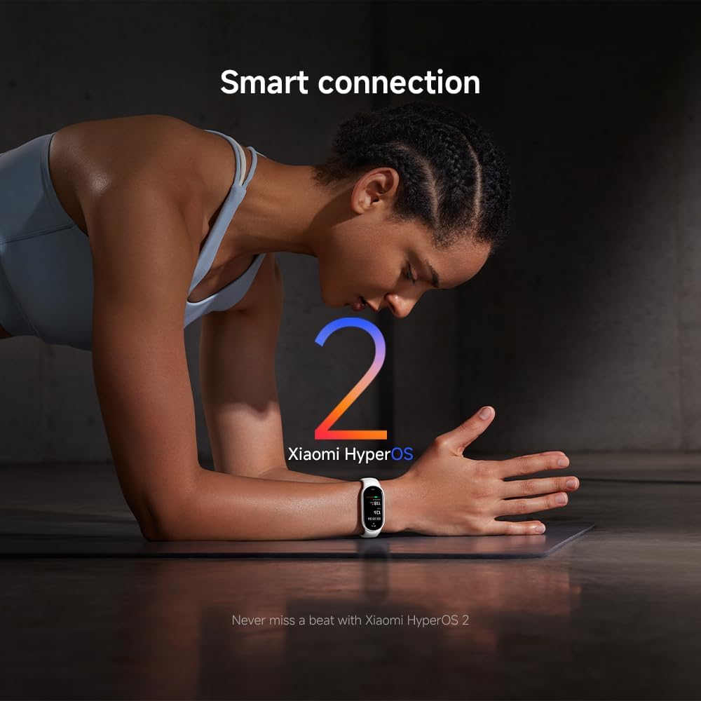 XIAOMI Smart Band 10, Fitness Tracker for Men Women, 21-day battery, White