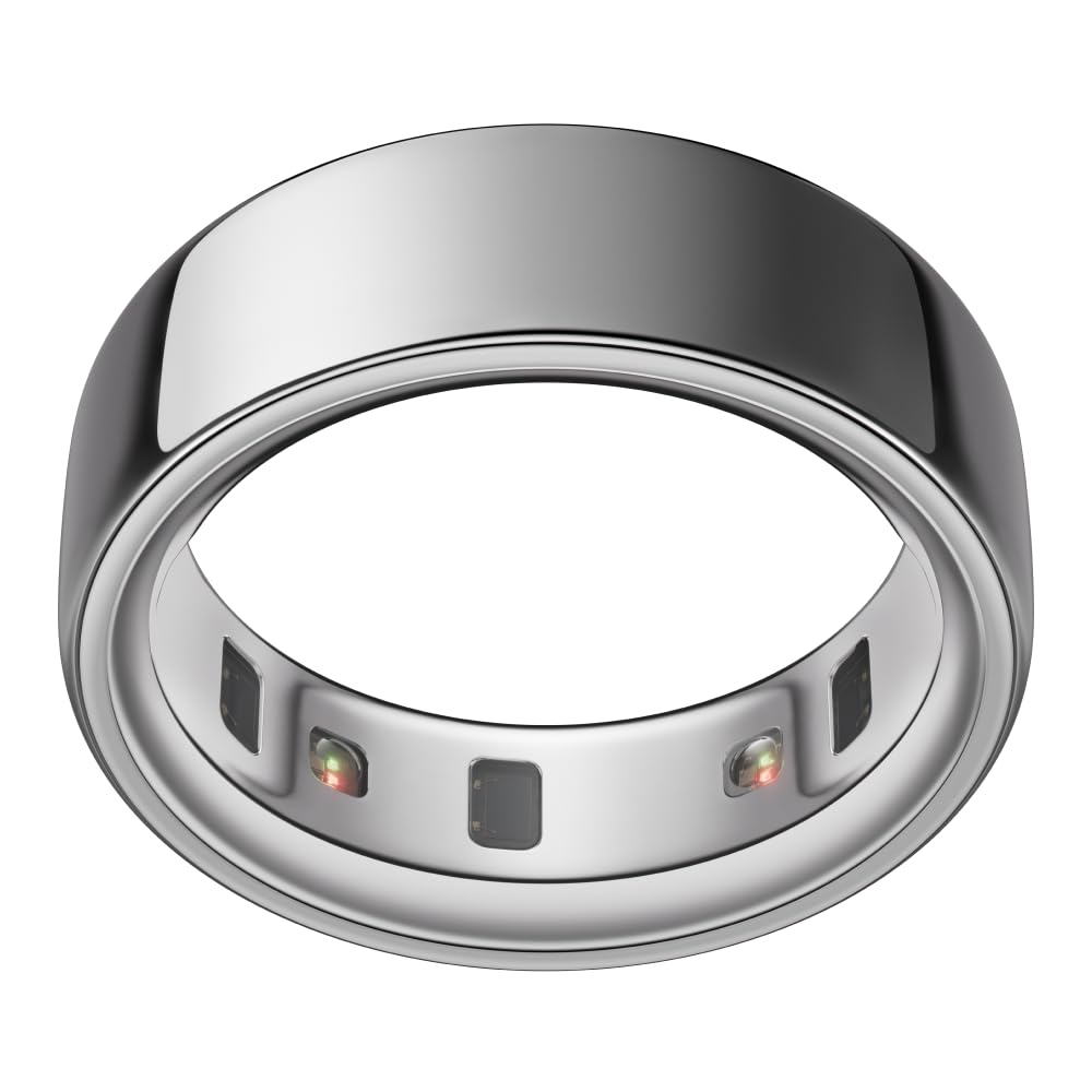 OURA Ring 4 Smart Ring - Ceramic Cloud - Size 9