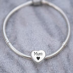 2Burned Custom Personalised Stainless Steel 316 Love Heart Photo Charm