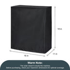 Commercial Ice Maker Cover, Universal Waterproof Shield for Appliances in Home, Garage and Office, Black