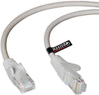 rhinocables CAT 5e High-Speed Ethernet Cable - Reliable LAN Network RJ45 Cable for Fast Internet & Data Transfer | Durable WiFi Broadband Cable for Gaming & Streaming, (10m, Grey, Pack of 3)
