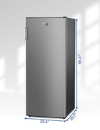 BLACK+DECKER 14 Cu. Ft. Convertible Freezer Refrigerator, Upright Freezer with Glass Shelves, ENERGY STAR rated, Frost Free, BUC1400XB, Black