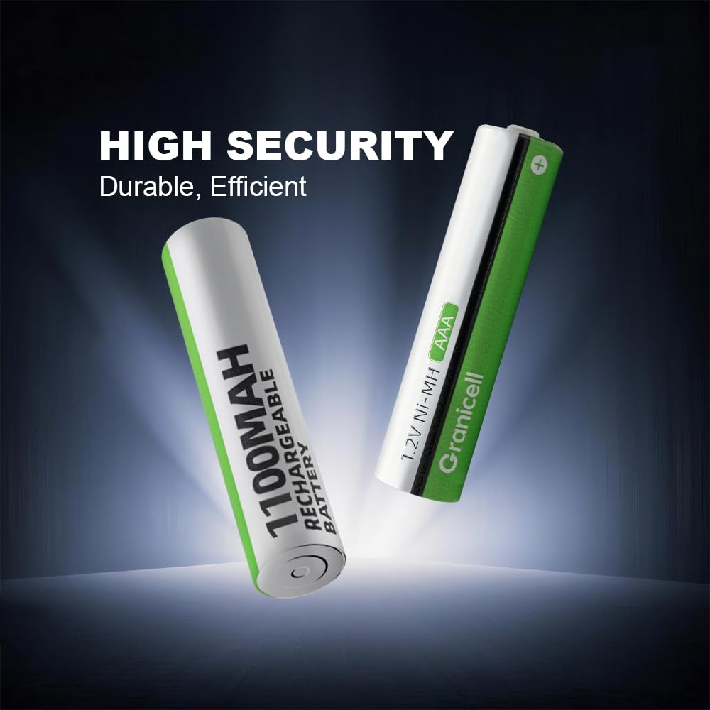 Granicell AA Rechargeable Batteries (12 Pack), 2800mAh, 1.2V NiMH