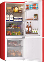 Apartment 7.1 Cu.Ft Refrigerator with Bottom Freezer Red