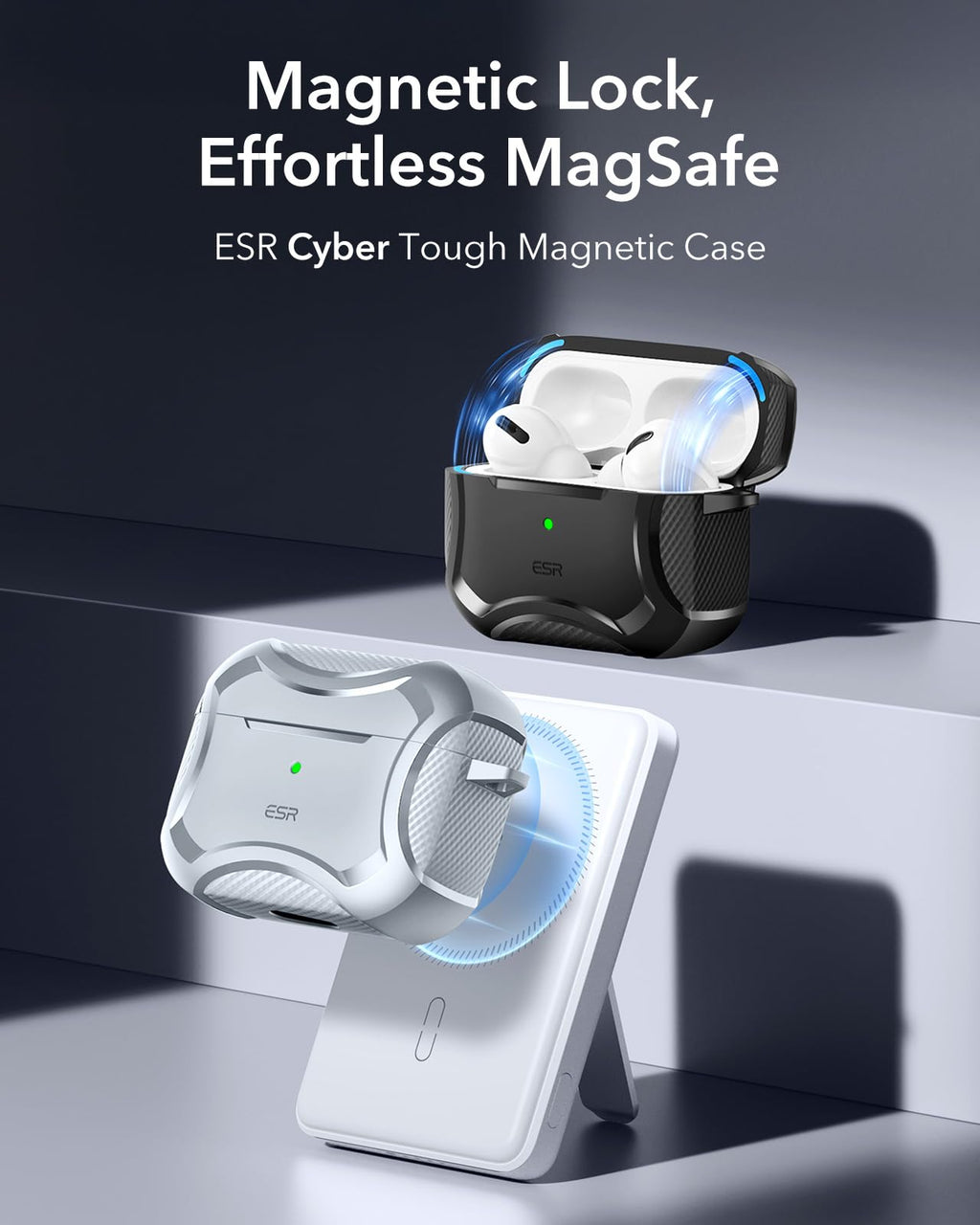 ESR for AirPods Pro 2 Case, Compatible with MagSafe, Navy Blue