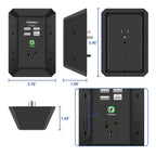 Multi Plug Wall Outlet Night Light, POWRUI 6 Outlet Extender & 3 USB Ports