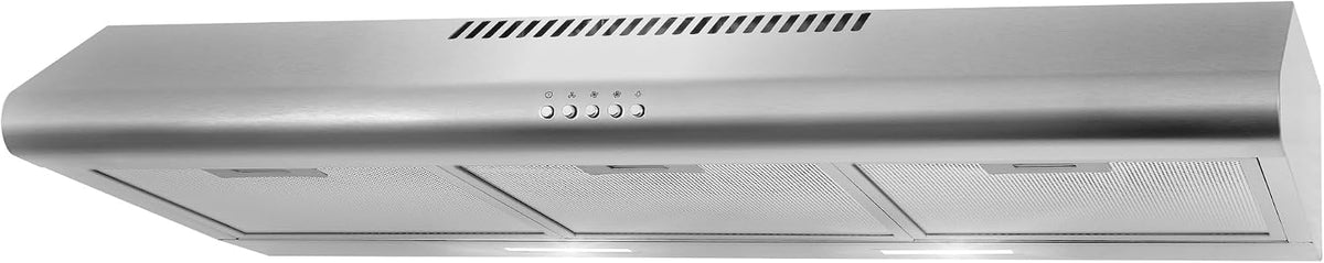 36 in. Delta Coll Ducted Under Cabinet Range Hood, Mesh Filters, Stainless