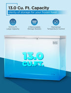 BLACK+DECKER 2.0 Cu. Ft. Compact Chest Freezer, BCFK206, White