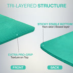 XN8 Sports Yoga Mat 10mm & 15mm Thick NBR Exercise Mat with Carry Strap