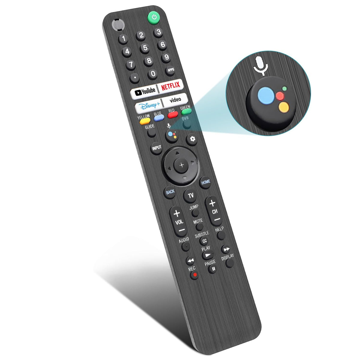 Rechargeable TV Remote for Samsung Smart TVs, Replacement for All 2019-2026 Samsung TV Remote Control with Voice Control. USB-C Fast Charging. Solar Charging. 2-Year Warranty.