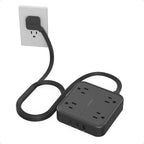 TESSAN PD 20W Surge Protector Extension Cord 5Ft, Flat Plug Power Strip