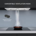 Hermitlux 30″ Built in/Insert Range Hood, 600 CFM Stainless Steel Vent Hood