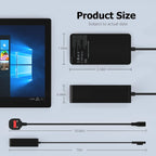 65W Laptop Charger Compatible with Microsoft Surface Pro Laptop Book Go
