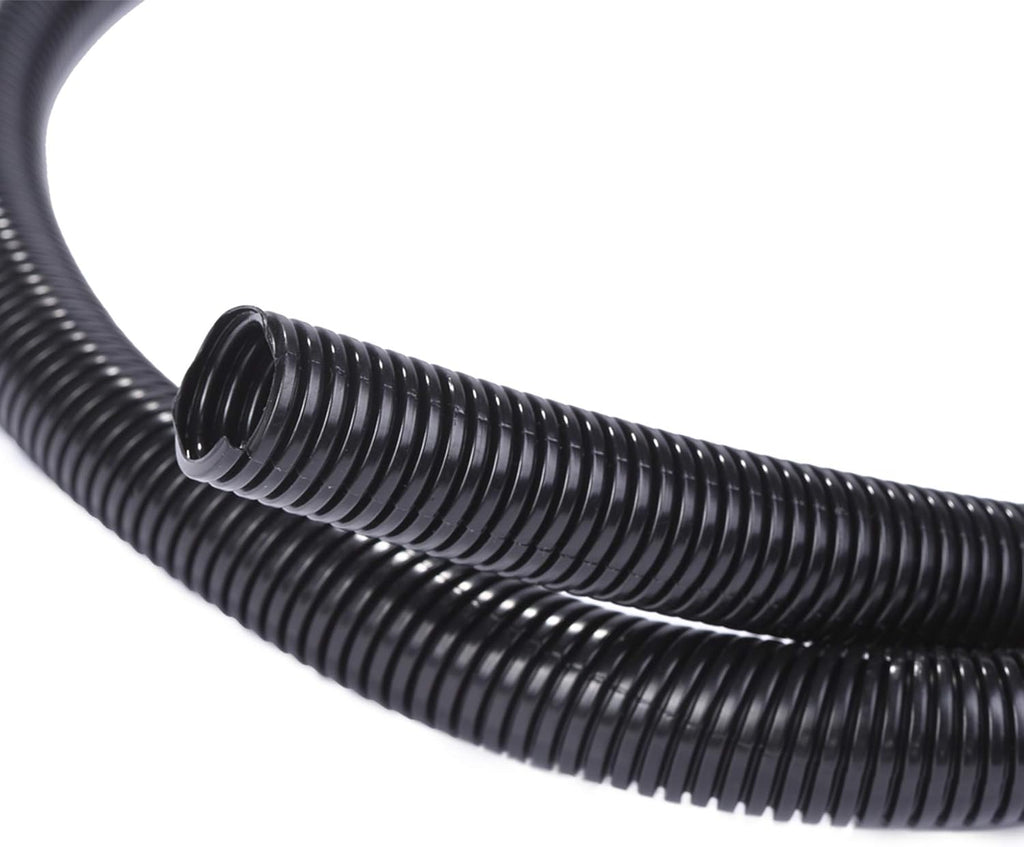 Alex Tech 10ft - 1/2 inch Split Wire Loom Tubing - Black