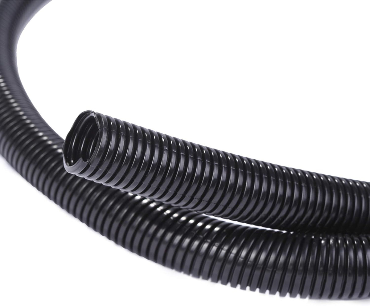 Alex Tech 10ft - 1/2 inch Split Wire Loom Tubing - Black