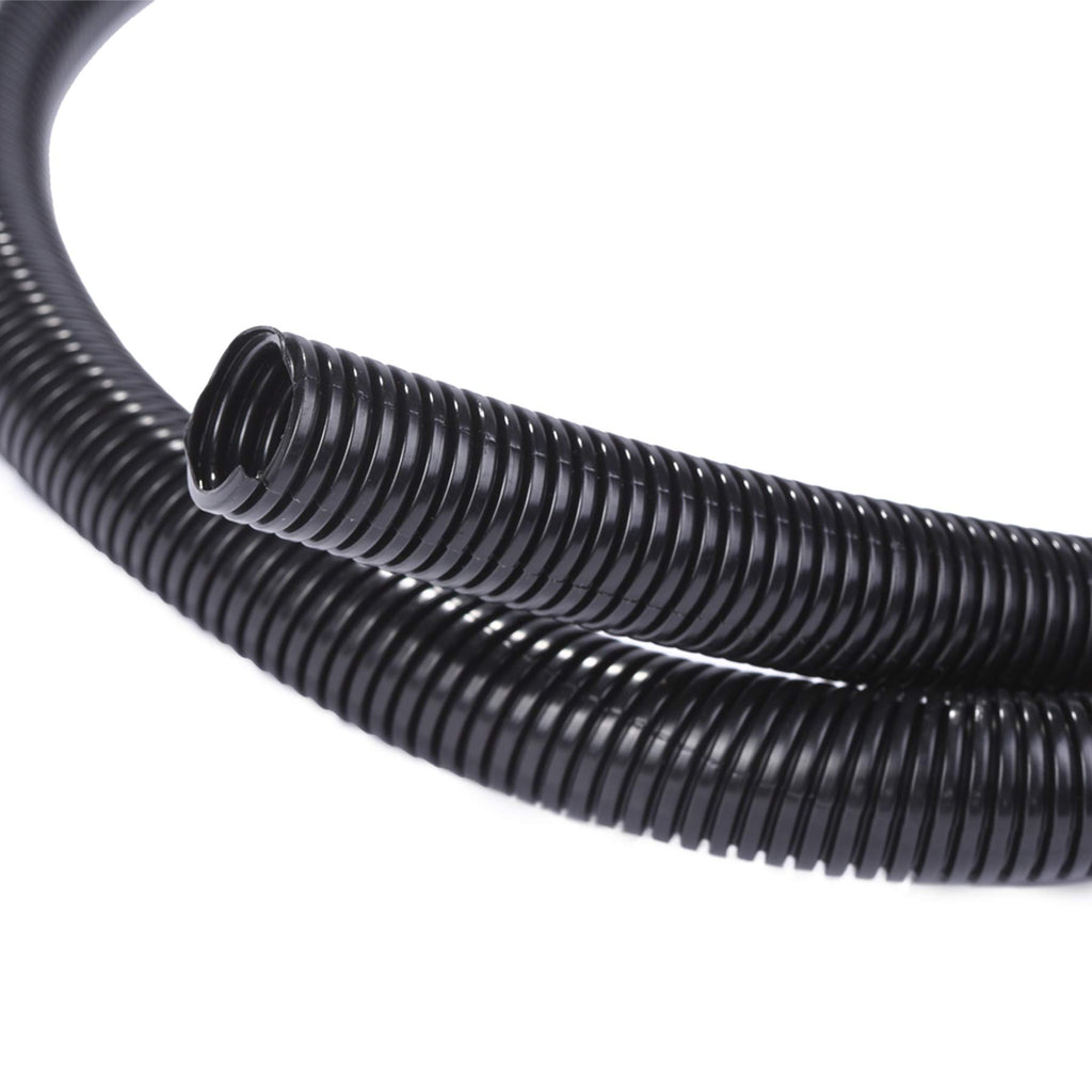 Alex Tech 10ft - 1/2 inch Split Wire Loom Tubing - Black