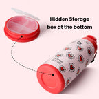 BOTTLE BOTTLE Stainless Steel Bottle with Straw and Pill Box