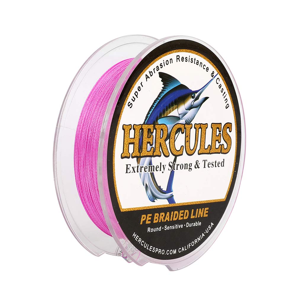 Hercules Braided Fishing Line 4 Strands 100m-2000m 6lb-100lb Super Strong PE Fishing Wire Multifilament Fishing Lines for Saltwater & Freshwater Fishing