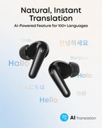 Soundcore P31i by Anker Translation Earbuds with Real-Time Adaptive ANC