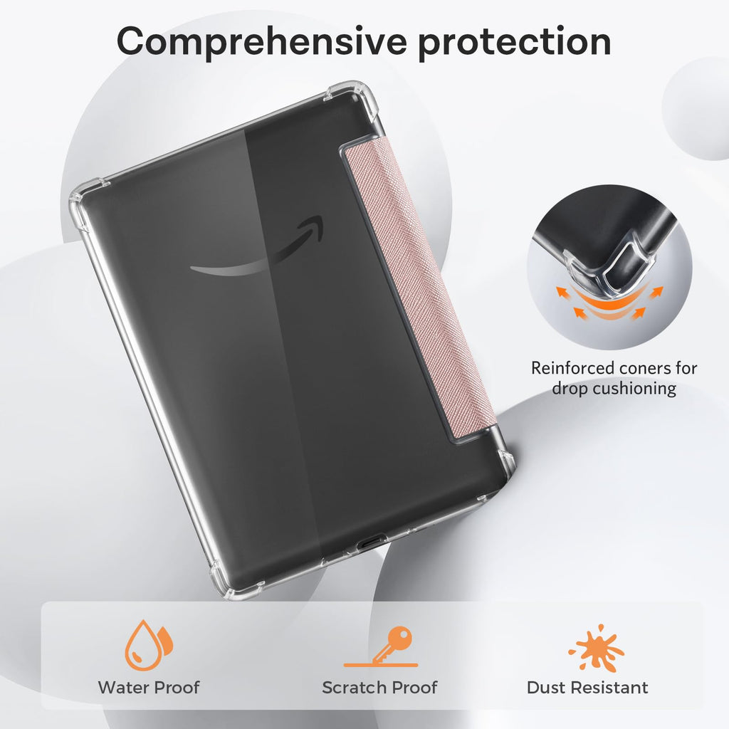CoBak Case for 6" Kindle 11th Generation 2024 and 2022, Premium PU Leather Smart Cover with Auto Sleep/Wake for Kindle, Black
