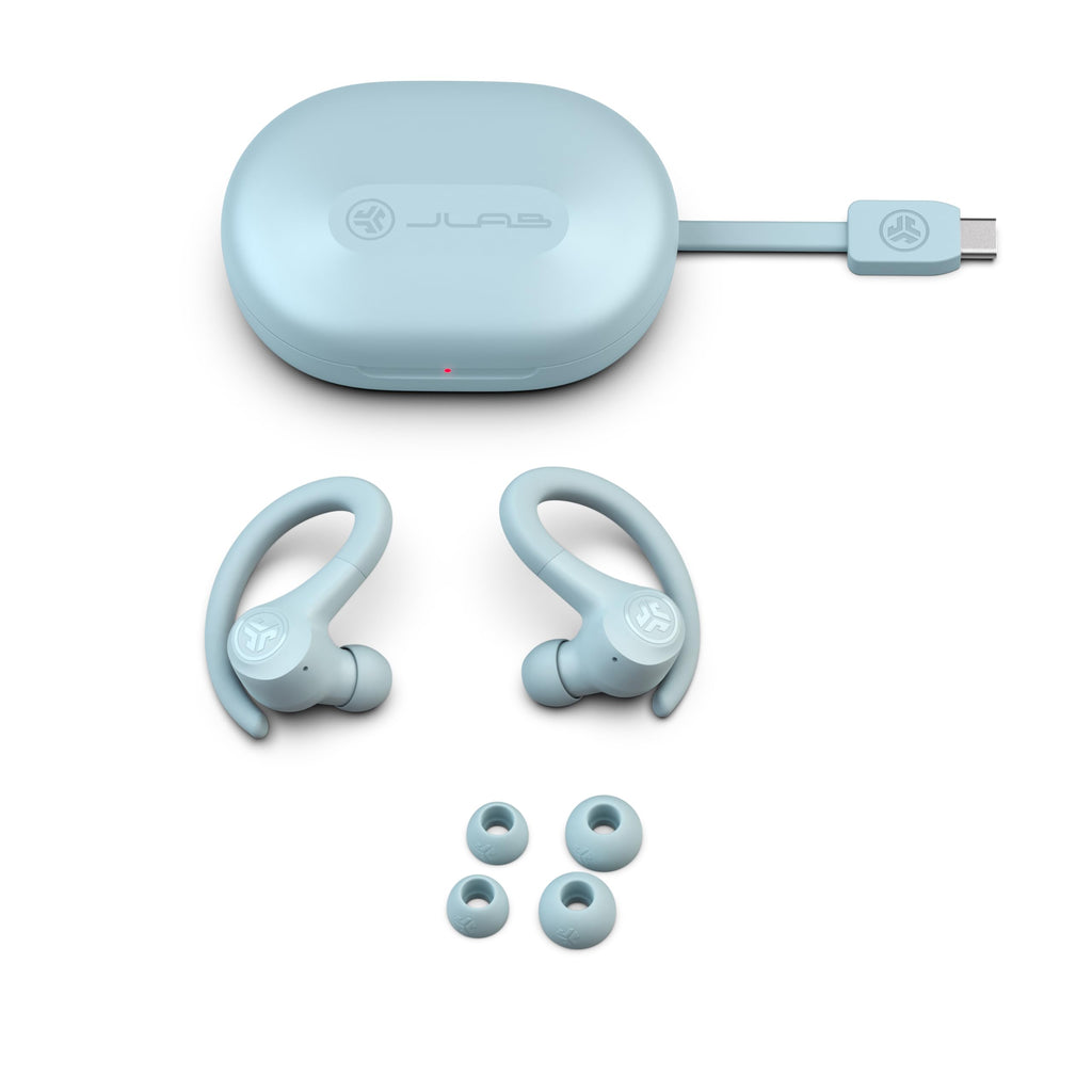 JLab, Go Sport+, True Wireless Workout Earbuds, Bluetooth Sport Earbuds, Clear Calling, Sand