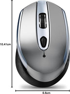 cimetech Wireless Mouse for Laptop, Portable Slim Silent Design for Left & Right Hand Users, Storable Nano Receiver, 800-1600 DPI, 2.4G Compact Computer Mice for MacBook, PC, Windows, Chromebook