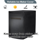 Commercial Ice Maker Cover, Universal Waterproof Shield for Appliances in Home, Garage and Office, Black