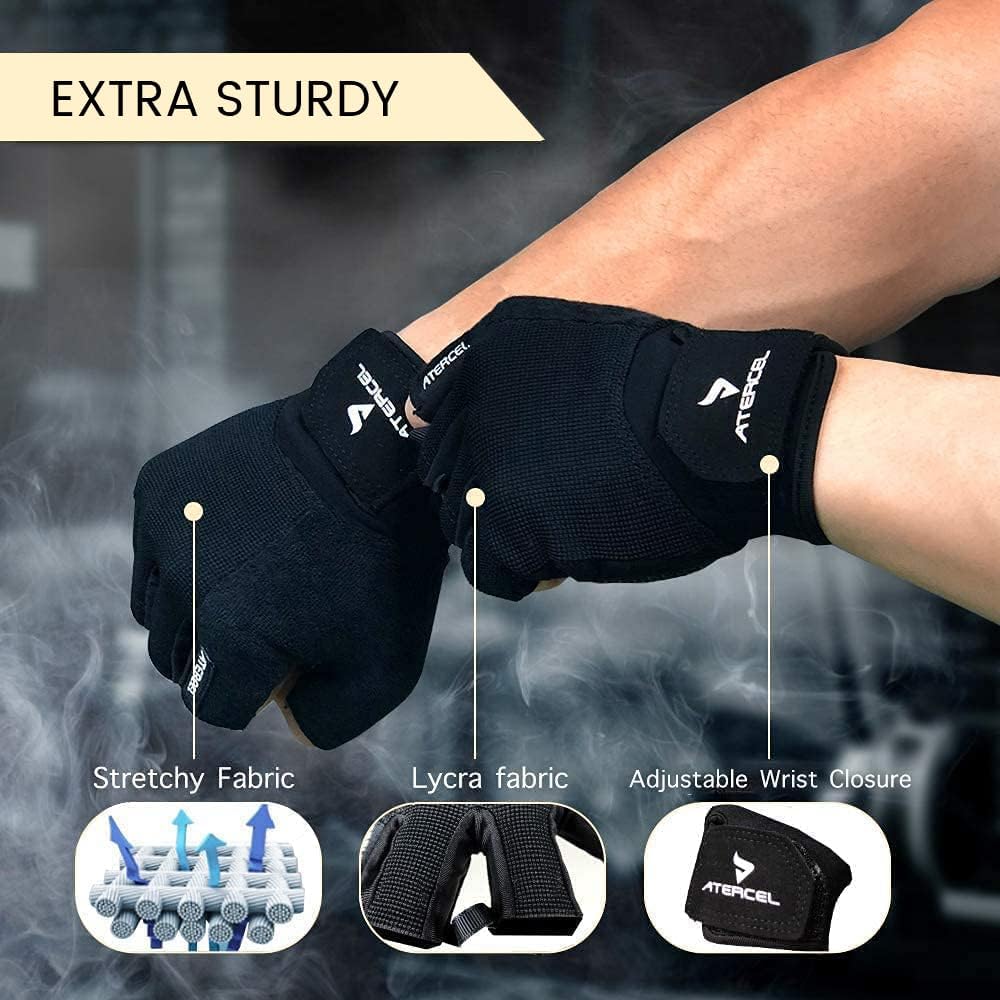 ATERCEL Weight Lifting Gloves, Gym Gloves Men Women