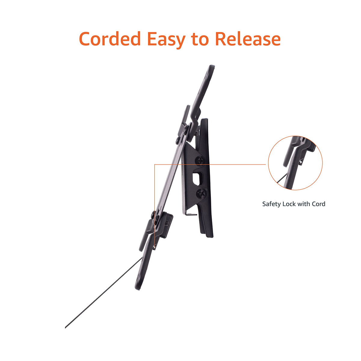Amazon Basics Full Motion Articulating TV Wall Mount with Tilt Swivel, Extends 16 inches, VESA 200x200, for 12" to 40" TVs, 40 lbs, Black