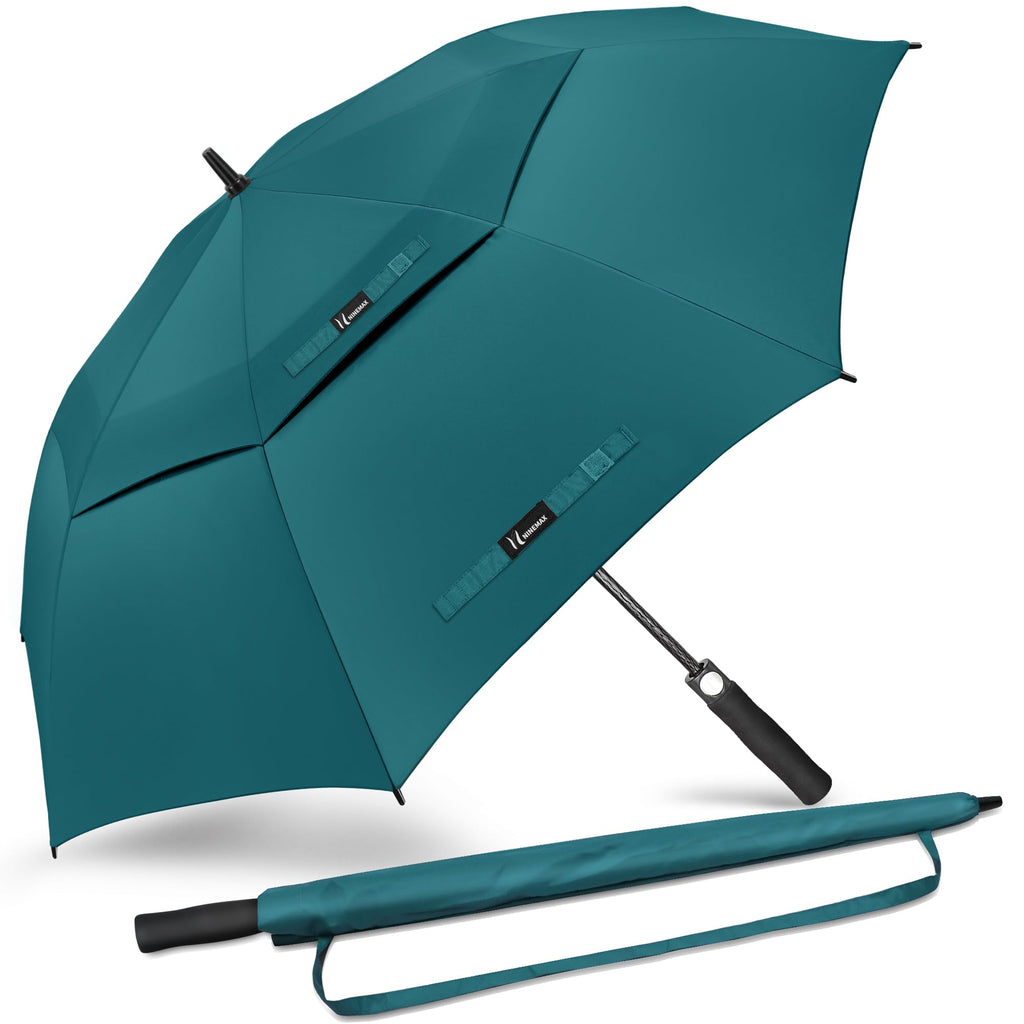 NINEMAX Large Golf Umbrella Windproof Strong 54/62/68 Inch,Extra Big Golf Umbrellas Automatic Open Double Canopy for Gents Women