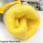 Winter Work Gloves Thermal Fleece Liner Waterproof Coating Superior Grip for Cold Weather Car Washing Gardening Fishing Multipurpose