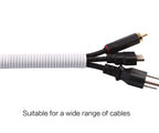 Alex Tech 10ft - 1/2 inch Split Wire Loom Tubing - Black