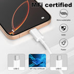 BSTOEM USB C Charger Cable, USB C to USB C 2Pack 1M+2M Lead, Type C Charger